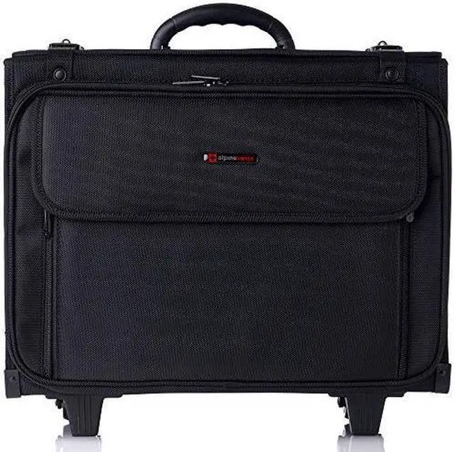 Alt view image 8 of 14 - Alpine Swiss Rolling Briefcase Laptop Bag For Men Women Hard Side Catalog Case Wheels Legal Dividers Lawyer Attache Case Carry-On Business Travel Bag