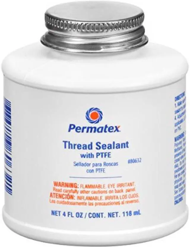 Alt view image 5 of 11 - Permatex 4 oz Thread Sealant With PTFE - White