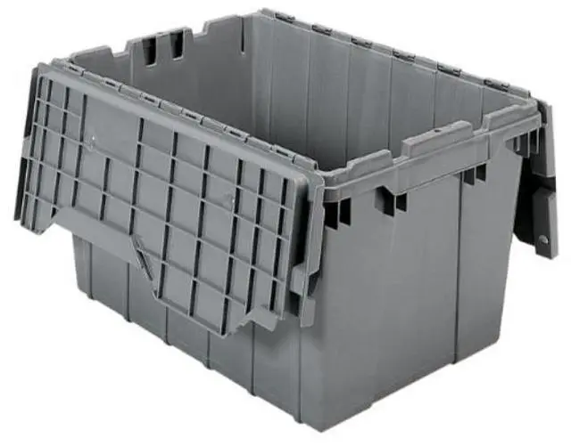 Alt view image 2 of 4 - Akro-Mils Attached Lid Storage Container - Internal Dimensions: 12" Height - External Dimensions: 21.5" Length x 15" Wid