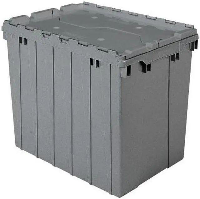 Alt view image 6 of 10 - AKRO-MILS 39170 Attached Lid Container, 2.28 cu. ft., Gray
