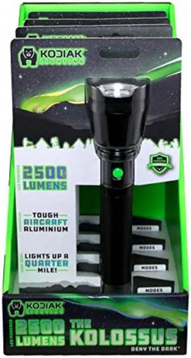 Main image of promier products tg2500lm/4/8/16 tru guard 2500 lumen flashlight with led powered by batteries