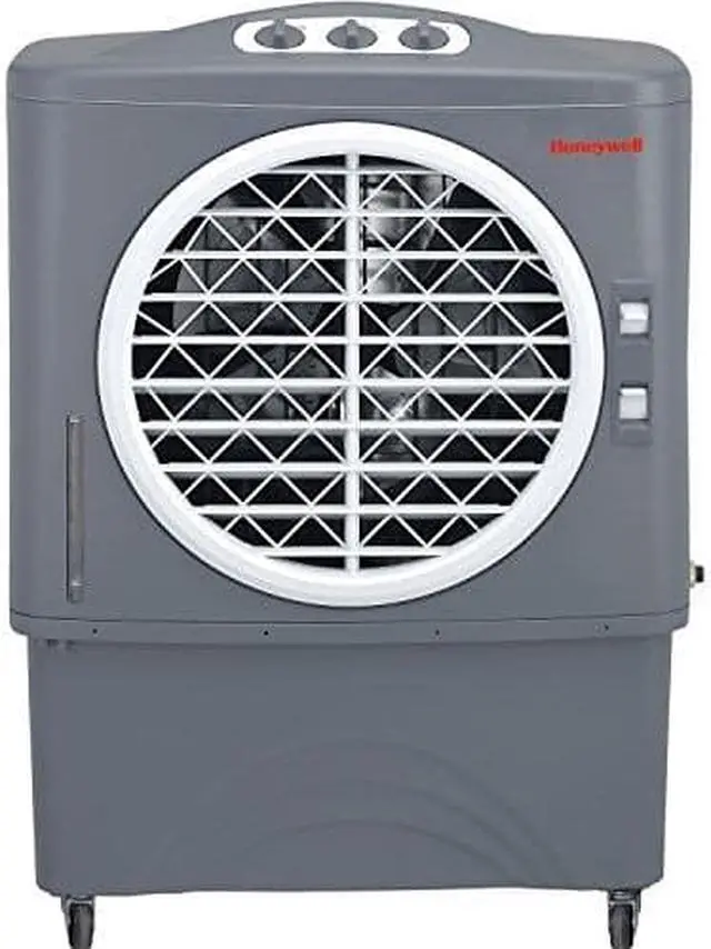 Alt view image 6 of 9 - Honeywell CO48PM 1062 CFM Indoor/Outdoor Evaporative Air Cooler (Swamp Cooler) with Mechanical Controls in Gray