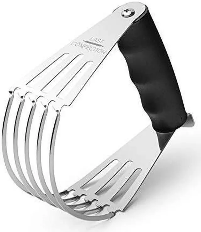 Main image of last confection pastry blender dough cutter  soft grip handle & stainless steel blades  professional flour mixer for pasta, pie crust and cake