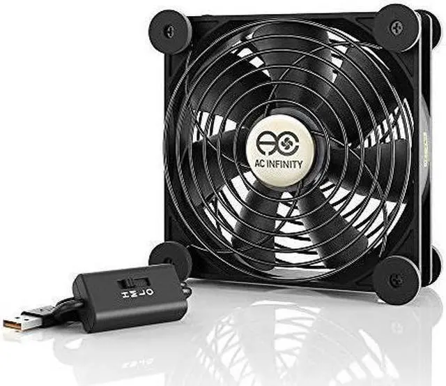 Alt view image 10 of 20 - AC Infinity MULTIFAN S3, Quiet 120mm USB Fan for Receiver DVR Playstation Xbox Computer Cabinet Cooling