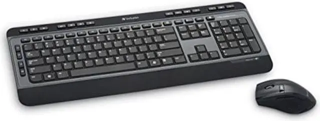 Alt view image 4 of 20 - Verbatim 99788 Wireless Keyboard & 6Button Mouse Combo Black Hot Keys