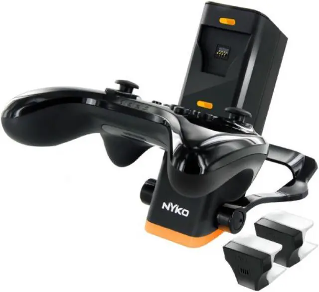 Alt view image 9 of 9 - Nyko Charge Base Pro (Black) - Dual port charging dock for Pro Controller Wii U