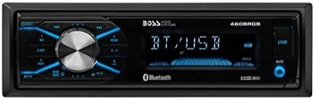 Alt view image 6 of 11 - Boss 460BRGB Single-DIN, MECH-LESS Multimedia Player (no CD/DVD) Detach Panel Bluetooth