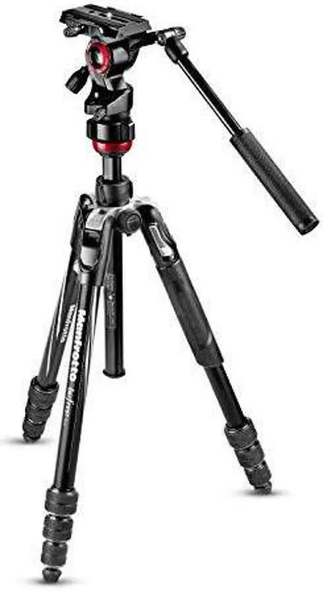 Alt view image 10 of 16 - Manfrotto Befree Live Video Tripod Kit with Twist Leg Locks