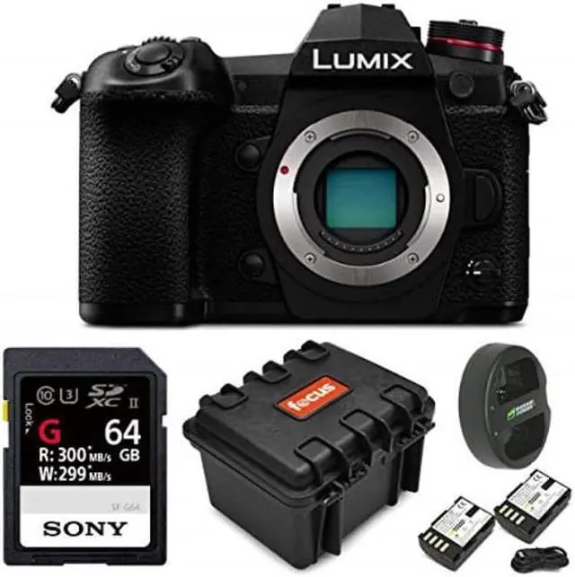 Alt view image 2 of 8 - Panasonic Lumix G9 Mirrorless Micro Digital Camera Body and Accessory Kit