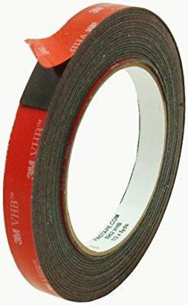 Alt view image 4 of 4 - 3M 5952 VHB Tape: 1/2 in x 15 ft. (Black) - OEM