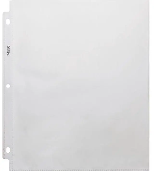 Alt view image 2 of 5 - Business Source Sheet Protectors Top Load 3.2 mil 11"x8-1/2" 100/BX Clear 74550