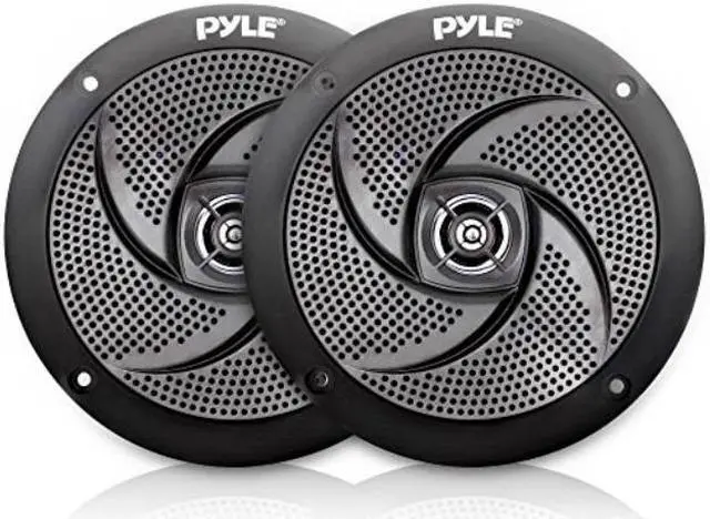 Alt view image 9 of 10 - Pyle Marine Speakers - 6.5 Inch 2 Way Waterproof and Weather Resistant Outdoor Audio Stereo Sound System with 240 Watt Power and Low Profile Slim Style - 1 Pair - PLMRS6B (Black)