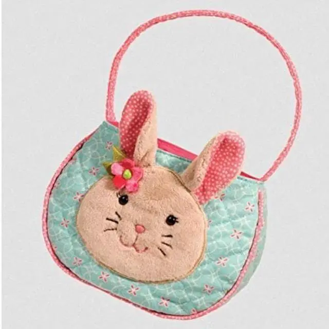 Alt view image 2 of 3 - Bonnie Aqua Bunny Bag 7 Inch - Stuffed Animal by Douglas Cuddle Toys (1102)