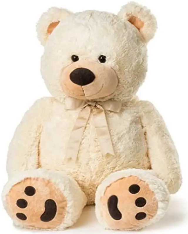 Alt view image 6 of 7 - Joon Huge Teddy Bear With Ribbon - Cream