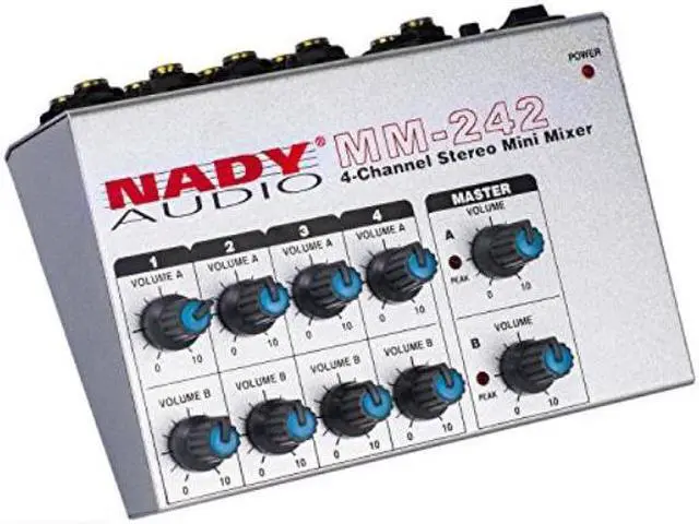 Alt view image 11 of 20 - Nady MM-242 4-Channel Mini Mixer