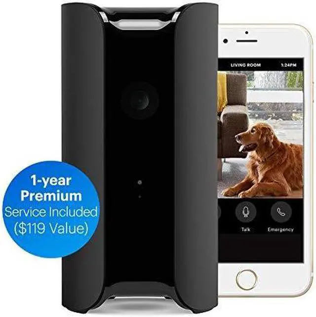 Alt view image 2 of 3 - all-in-one indoor hd wifi security camera includes 1-year premium service plan ($120 value) built in siren, climate monitor, mo
