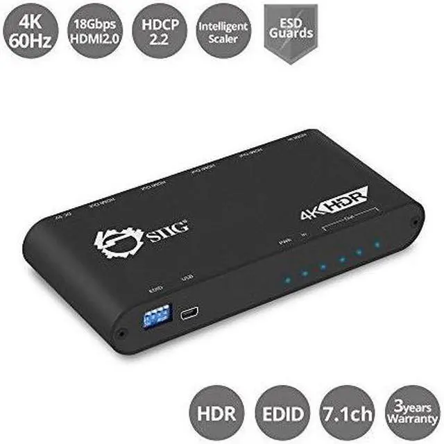 Alt view image 12 of 20 - 1X4 HDMI 2.0 SPLITTER/DIST AMP