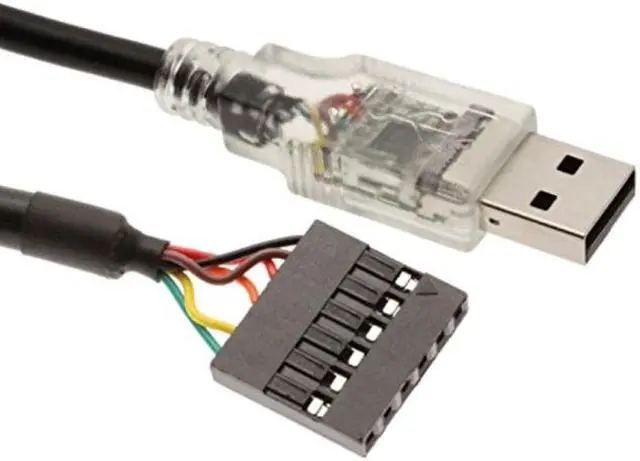 Alt view image 3 of 8 - Gearmo USB to TTL Serial Adapter Cable 3.3V, Activity LED's, FTDI FT232QR Chip, 6 Pin Female Socket Header UART Windows 11, 10, 8, 7, macOS, Linux (5ft, 3.3 Volt) (SS-TTL3VT)