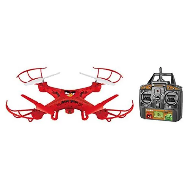 Alt view image 10 of 10 - Angry Birds Licensed Red Squak-Copter 4.5CH 2.4GHz RC Camera Drone
