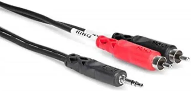 Alt view image 6 of 19 - 3 Ft 1/8 Stereo (M) to Left and Right RCA (M) RCA to 1/8 Cable