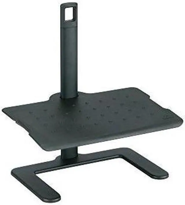 Alt view image 3 of 14 - Height-Adjustable Footrest, 20 1/2w X 14 1/2d X 3 1/2 To 21 1/2h, Black
