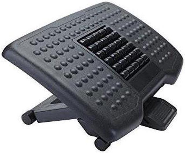 Mind Reader 'Comfy' Adjustable Height Foot Rest with Rollers for Massage , Black