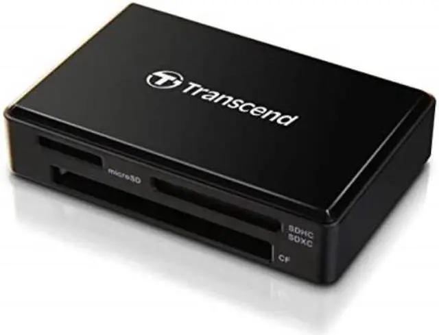 Alt view image 5 of 17 - Transcend RDF8 USB3.1 Gen 1 All-In-One Multi Card Reader Black