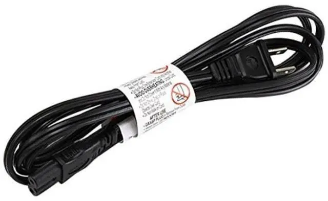 Alt view image 3 of 11 - Monoprice 6ft 18AWG AC Power Cord Cable w/o Polarized, 10A (NEMA 1-15P to IEC-320-C7)