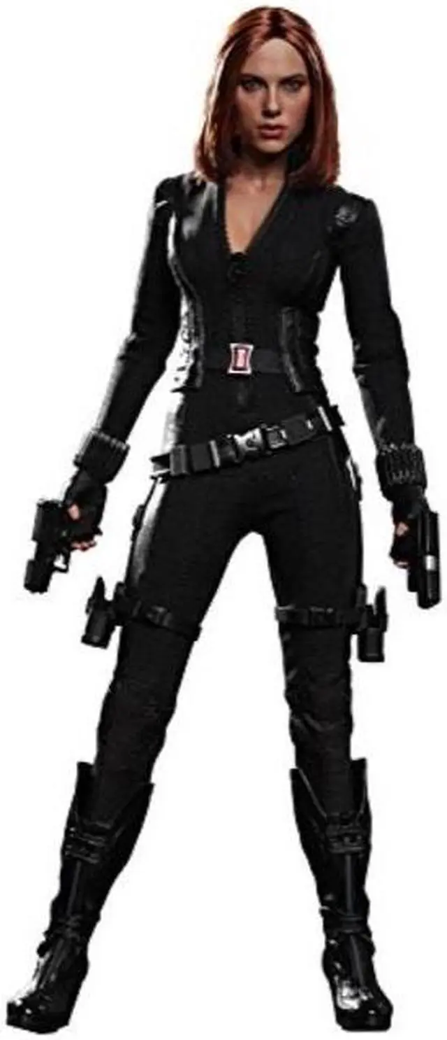 Alt view image 12 of 17 - Black Widow Captain America 2 Movie Masterpiece Sixth Scale Hot Toys Figure