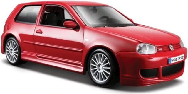 Alt view image 2 of 6 - Volkswagen Golf R32 Red 1/24 Diecast Model Car by Maisto