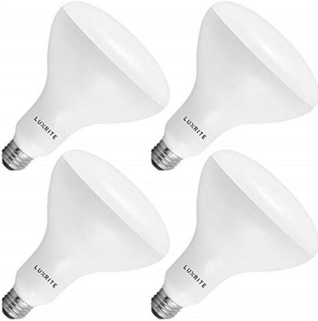 luxrite br40 led light bulbs 85w equivalent 3500k natural white