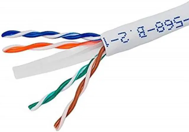 Alt view image 2 of 11 - Monoprice Cat6 Ethernet Bulk Cable - Network Internet Cord - Solid, 500Mhz, UTP, CMR, Riser Rated,  Pure Bare Copper Wire, 23AWG, 500ft, White