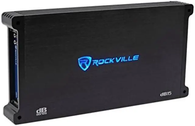 Alt view image 8 of 10 - Rockville dB15 6000 Watt/3000w RMS Mono Class D 2 Ohm Amplifier Car Audio Amp