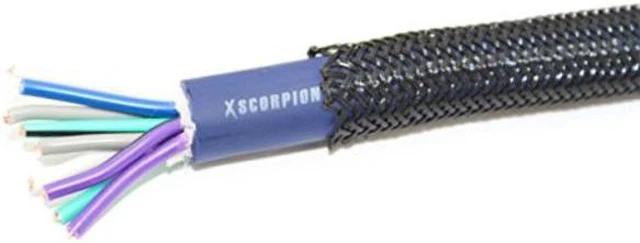 Main image of XSCORPION ET38.1BK Xscorpion Expandable Braided Sleeving 3/8 100Ft