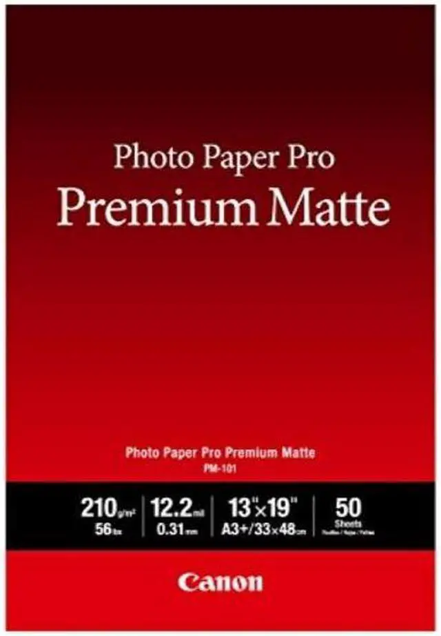 Alt view image 4 of 7 - Canon PM-101 Matte Premium Photo Paper (13x19"), 50 Sheets #8657B010
