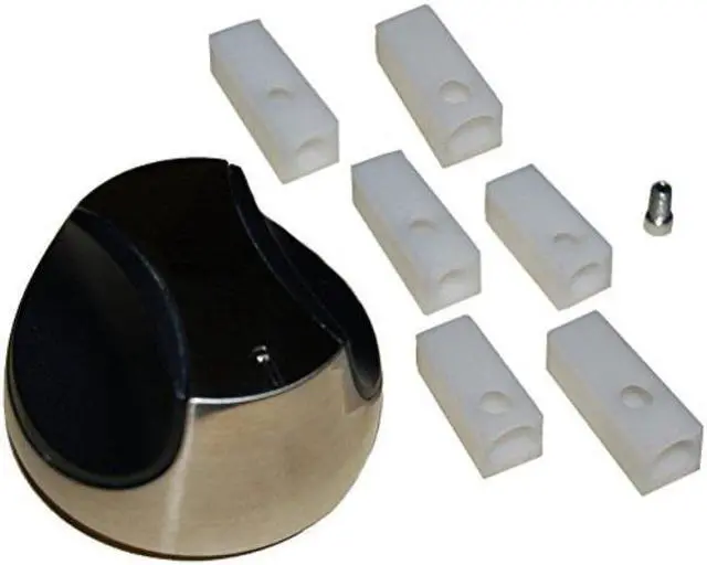 Alt view image 2 of 4 - Plastic Gas Grill Control Knob with 6 Inserts, for Kenmore, 02342