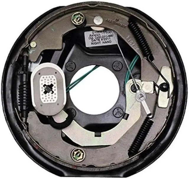 Main image of lippert components 296651 12 inch x 2 inch forward selfadjusting brakes, 12" x 2"; 7,000 lbs. left side