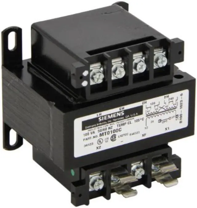 Alt view image 2 of 3 - SIEMENS MT0100C Control Transformer, 100 VA, 24V AC, 120/240V AC