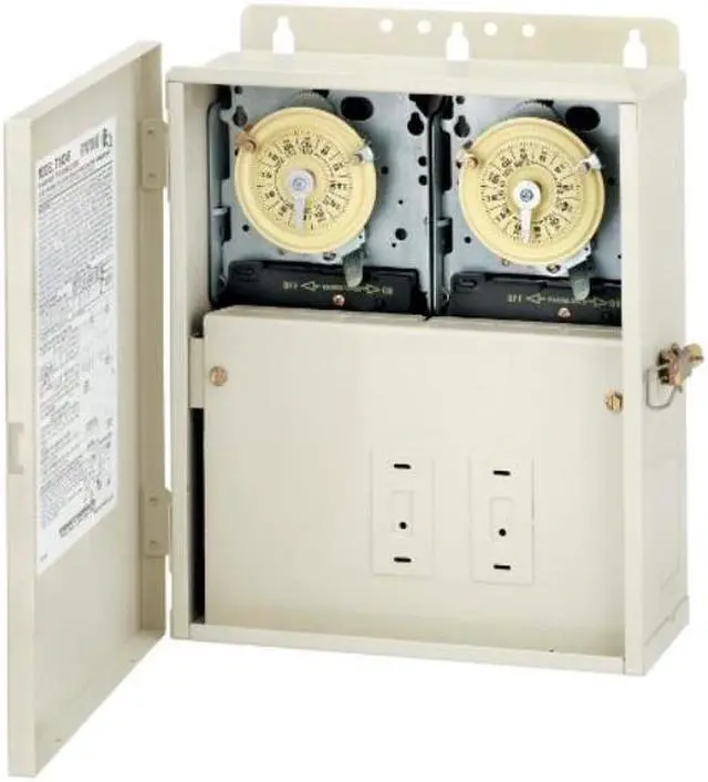 Alt view image 3 of 7 - INTERMATIC T10404R Electromechanical Timer,Swim Pool