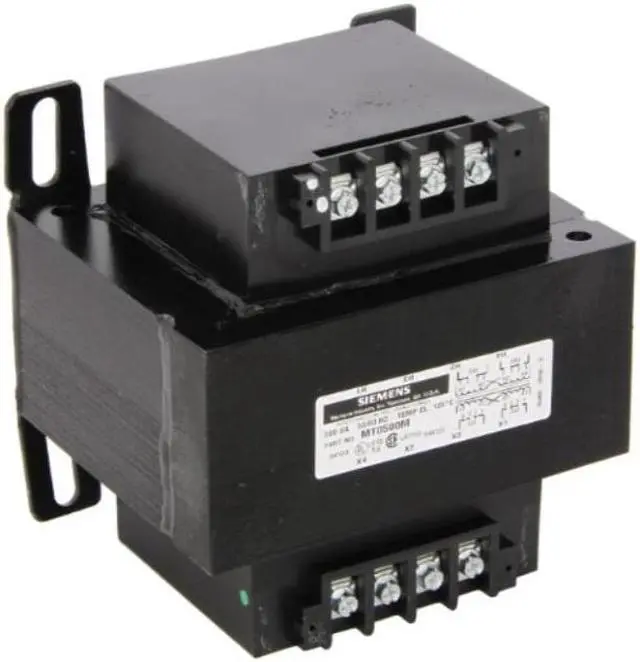 Alt view image 3 of 3 - SIEMENS MT0075C Control Transformer, 75 VA, 24V AC, 120/240V AC
