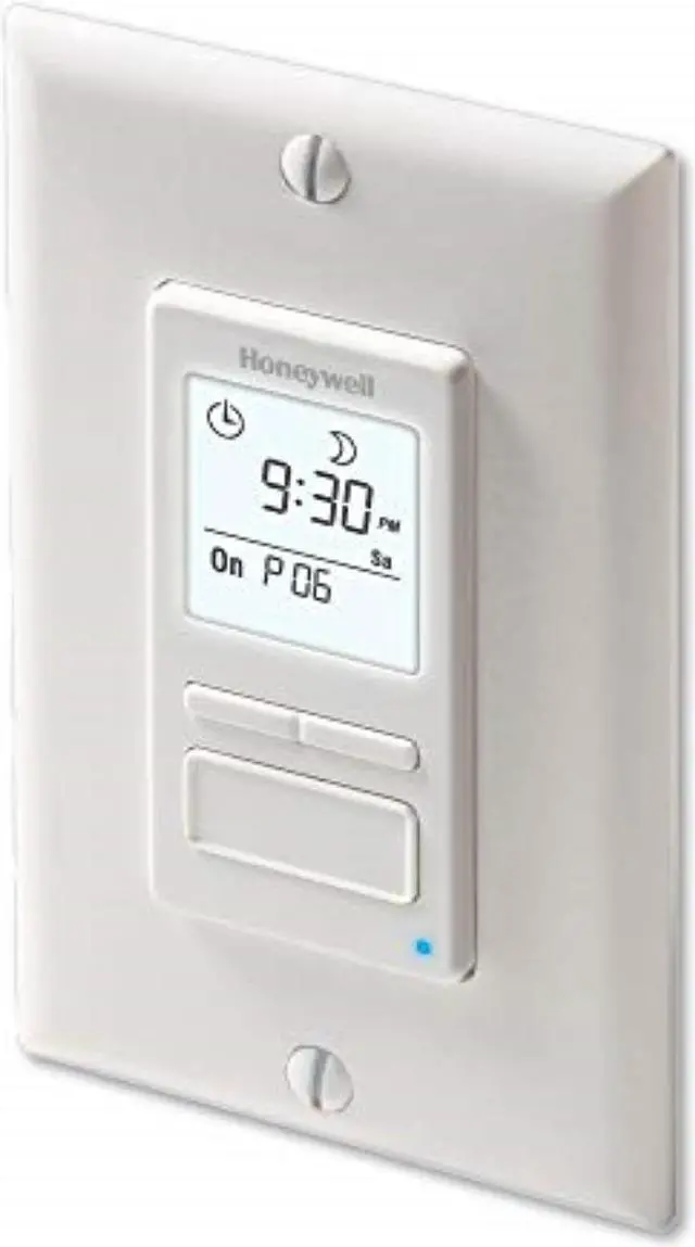 Main image of honeywell home rpls740b1008 econoswitch 7day programmable light switch timer, white