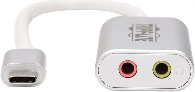 Alt view image 6 of 20 - Tripp Lite U437-002 USB-C to 3.5 mm Stereo Audio Adapter - USB 2.0, Silver