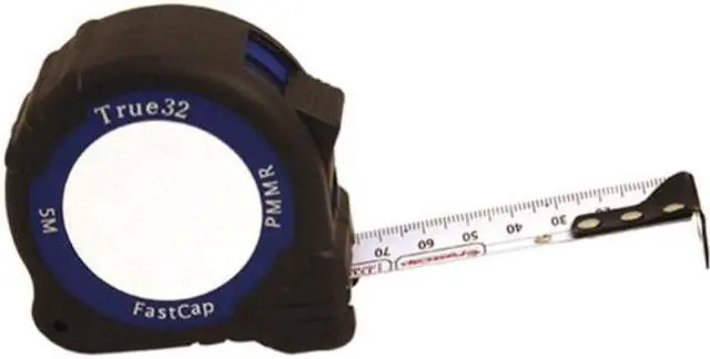 Alt view image 4 of 7 - Fast Cap Tape Measure,1 In x 16 ft,Black/Blue  PMMR-TRUE32