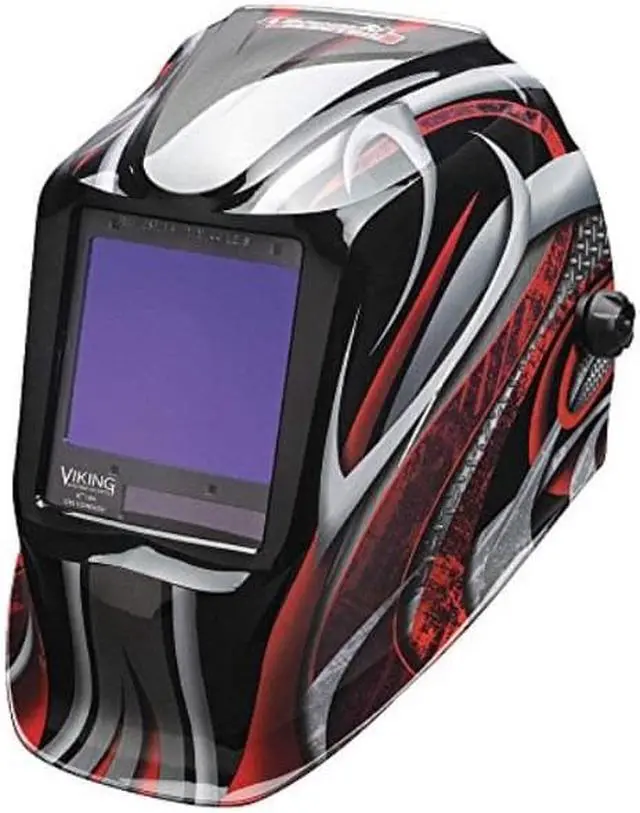 Alt view image 6 of 7 - Lincoln Electric K3248-3 Viking 3350 Auto Darkening Welding Helmet, Twisted Metal