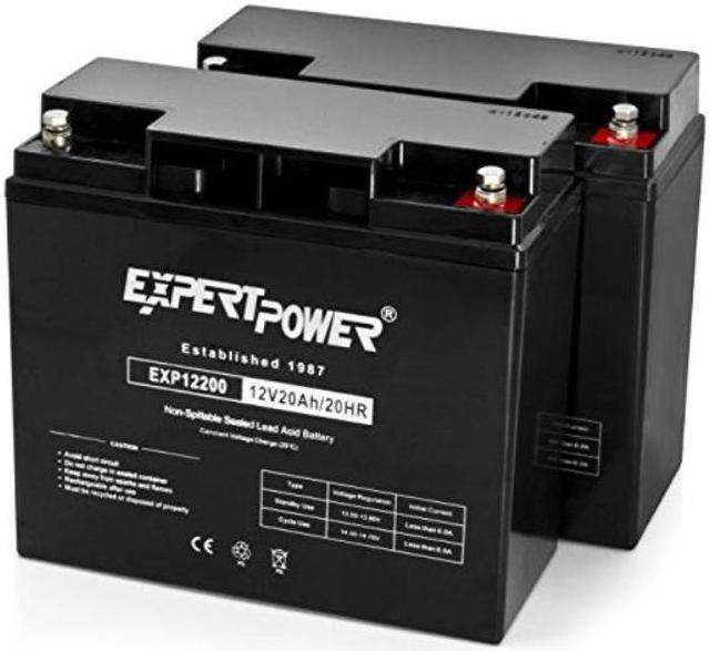  ExpertPower 2 Pack 12 Volt 12 Ah Rechargeable Battery