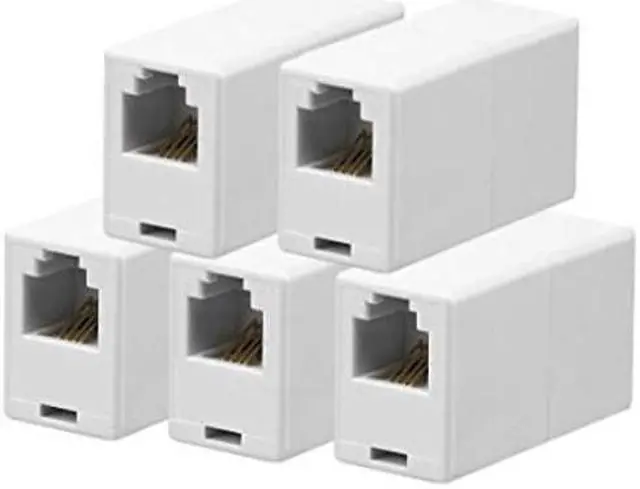 Alt view image 5 of 8 - iMBAPrice RJ11 4P4C Straight Telephone Inline Coupler (5 Pack)