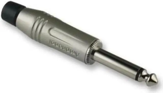 Alt view image 2 of 2 - 1/4 inch guitar instrument cable connector - (set of 2) amphenol acpm-gn pro grade