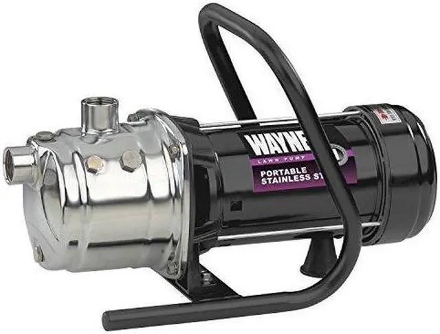 Main image of wayne pls100 1 hp portable stainless steel lawn sprinkling pump