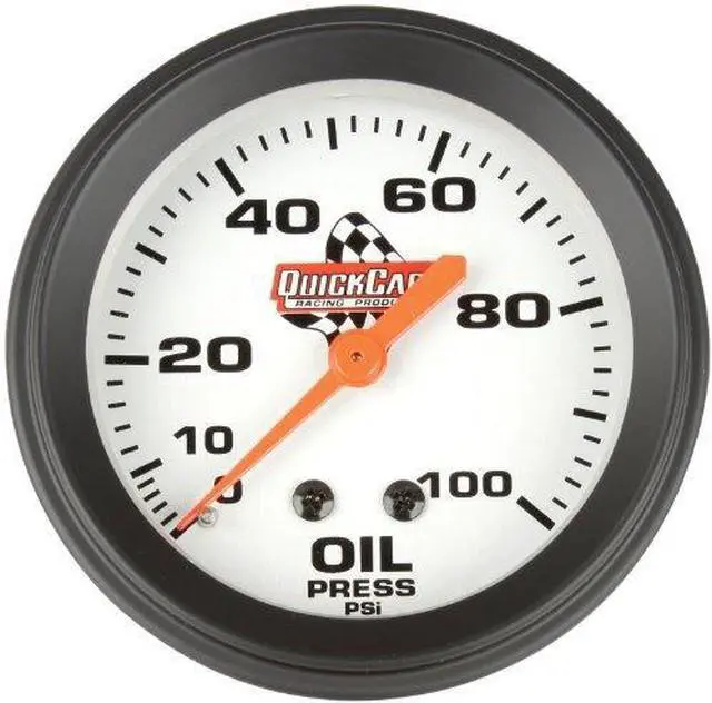 Main image of quickcar racing products 6116003 25/8" diameter oil pressure gauge