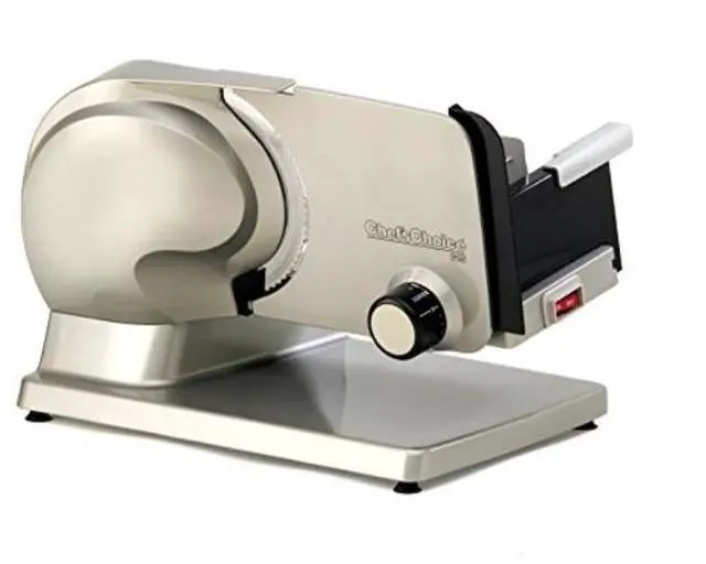 Alt view image 4 of 12 - Chef'sChoice 615A Electric Meat Slicer Features Precision Thickness Control and Tilted Food Carriage for Fast and Efficient Slicing with Removable Blade for Easy Clean, 7", Gray